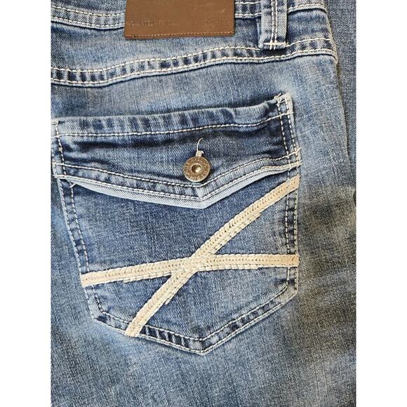 TK AXLE Men's Blue Denim Jeans Slim Boot Fit 34x32 - Picture 4 of 7